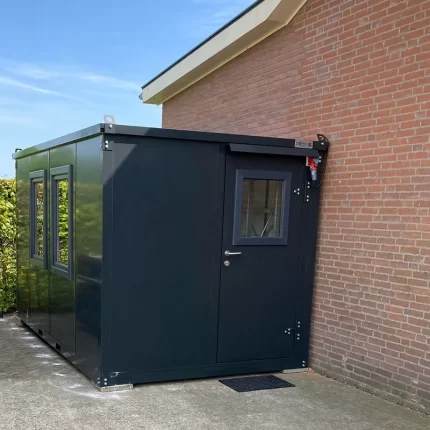 Bürocontainer anthrazit 4×2m