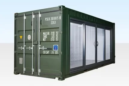 Seecontainer 20 pieds zum Büro umgebaut
