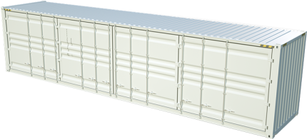 Container 40 Fuß OPEN SIDE