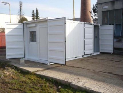 Bürocontainer aus Metall